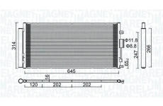 Kondenzátor klimatizácie MAGNETI MARELLI 350203644000