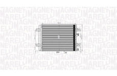 Kondenzátor, klimatizace MAGNETI MARELLI 350203765000