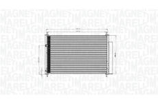 Kondenzátor, klimatizace MAGNETI MARELLI 350203767000