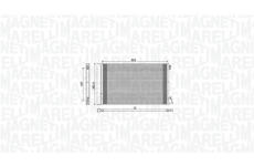 Kondenzátor, klimatizace MAGNETI MARELLI 350203779000