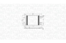 Kondenzátor, klimatizace MAGNETI MARELLI 350203792000