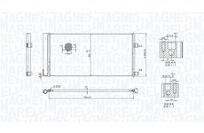 Kondenzátor, klimatizace MAGNETI MARELLI 350203847000