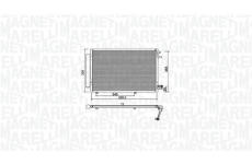 Kondenzátor, klimatizace MAGNETI MARELLI 350203930000