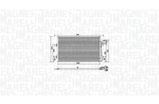 Kondenzátor, klimatizace MAGNETI MARELLI 350203934000