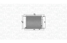 Kondenzátor, klimatizace MAGNETI MARELLI 350203966000