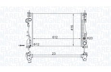 Chladič, chlazení motoru MAGNETI MARELLI 350213129700