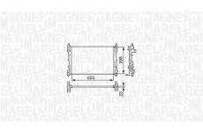 Chladič motora MAGNETI MARELLI 350213131600