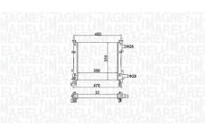 Chladič motora MAGNETI MARELLI 350213161900