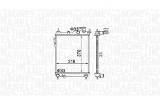 Chladič, chlazení motoru MAGNETI MARELLI 350213162400