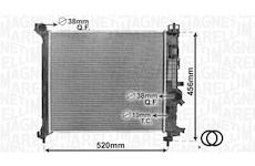 Chladič, chlazení motoru MAGNETI MARELLI 350213168800