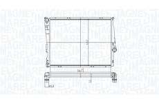 Chladič, chlazení motoru MAGNETI MARELLI 350213176800