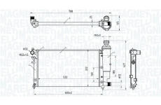 Chladič, chlazení motoru MAGNETI MARELLI 350213181300