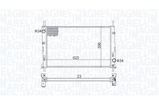 Chladič, chlazení motoru MAGNETI MARELLI 350213189300