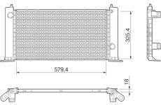 Chladič, chlazení motoru MAGNETI MARELLI 350213189000