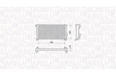 Chladič motora MAGNETI MARELLI 350213199000
