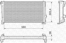Chladič, chlazení motoru MAGNETI MARELLI 350213199000