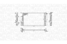 Chladič, chlazení motoru MAGNETI MARELLI 350213200600