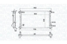 Chladič, chlazení motoru MAGNETI MARELLI 350213201200