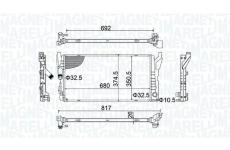 Chladič motora MAGNETI MARELLI 350213202800