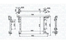 Chladič motora MAGNETI MARELLI 350213203300