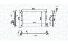 Chladič motora MAGNETI MARELLI 350213203900