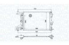 Chladič motora MAGNETI MARELLI 350213206100