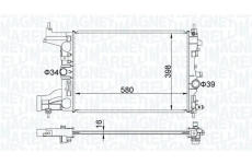 Chladič motora MAGNETI MARELLI 350213206200