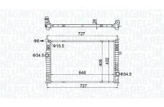 Chladič motora MAGNETI MARELLI 350213207200