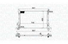 Chladič, chlazení motoru MAGNETI MARELLI 350213207800