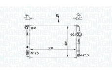 Chladič motora MAGNETI MARELLI 350213208300