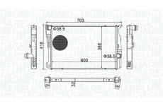 Chladič, chlazení motoru MAGNETI MARELLI 350213209100