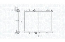 Chladič, chlazení motoru MAGNETI MARELLI 350213209600