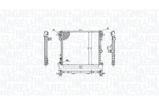 Chladič, chlazení motoru MAGNETI MARELLI 350213214400