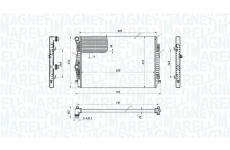 Chladič, chlazení motoru MAGNETI MARELLI 350213220900