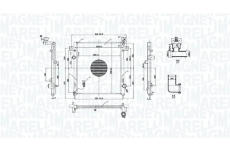 Chladič motora MAGNETI MARELLI 350213221500