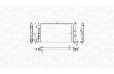Chladič, chlazení motoru MAGNETI MARELLI 350213776000