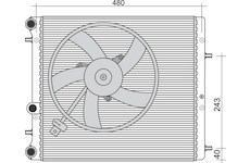 Chladič, chlazení motoru MAGNETI MARELLI 350213851000