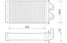 Výmenník tepla vnútorného kúrenia MAGNETI MARELLI 350218213000