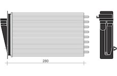 Výměník tepla, vnitřní vytápění MAGNETI MARELLI 350218267000