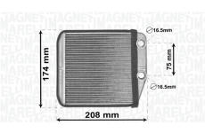 Vymenik tepla, Vnitrni vytapeni MAGNETI MARELLI 350218444000