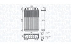 Výměník tepla, vnitřní vytápění MAGNETI MARELLI 350218512000