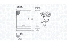 Výměník tepla, vnitřní vytápění MAGNETI MARELLI 350218515000
