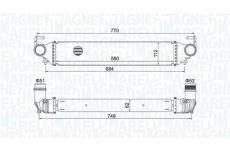 Chladič plniaceho vzduchu MAGNETI MARELLI 351319205620