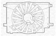Větrák, chlazení motoru MAGNETI MARELLI 069422242010