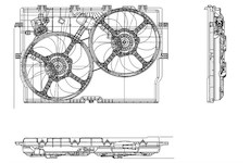 Větrák, chlazení motoru MAGNETI MARELLI 069422578010