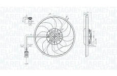 Větrák, chlazení motoru MAGNETI MARELLI 069422711010