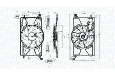 Ventilátor chladenia motora MAGNETI MARELLI 069422834010