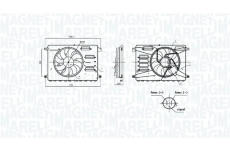 Ventilátor chladenia motora MAGNETI MARELLI 069422899010