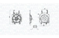 Ventilátor chladenia motora MAGNETI MARELLI 069422902010