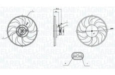 Ventilátor chladenia motora MAGNETI MARELLI 069422903010